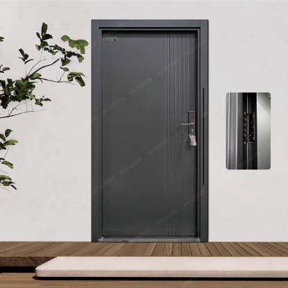 Picture of Vertical Texture Metal Entrance Door