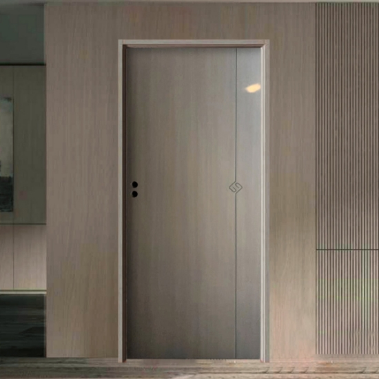 Picture of Interior Door Taupey Line Texture Standard Wooden Door