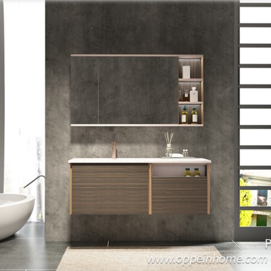 Picture of Wood Grain Melamine Bathroom Cabinet