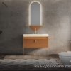 Picture of Modern Yellow Orange Bathroom Vanities with Top