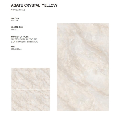Picture of Ceramic Big Slab-AGATE CRYSTAL YELLOW A+CYE2A8135AS