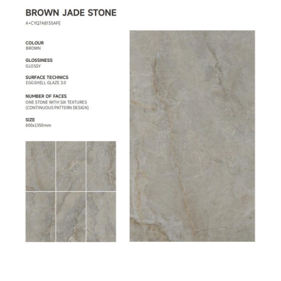 Picture of Ceramic Big Slab-BROWN JADE STONE A+CYQ7A8135AFE