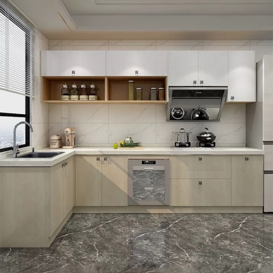 Picture of Modern Minimalist Integrated Kitchen Cabinet Set