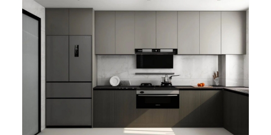 Picture of Modern Light Luxury Style Integrated Kitchen Cabinet Combination